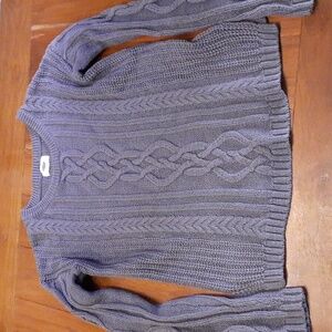 Women's Old Navy  Deep Periwinkle/Denim Cable Knit Sweater, Sz M